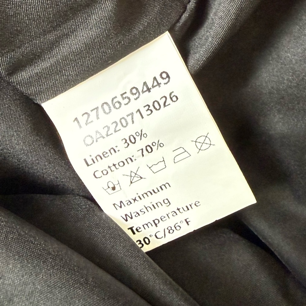 Commense Darling Linen Button Front Mini Dress Bl… - image 7